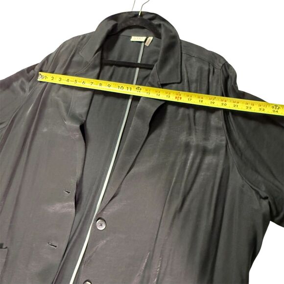 LOGO Lori Goldstein Duster Length Blazer Jacket Size 2x Long Sleeve Black! - Picture 8 of 14